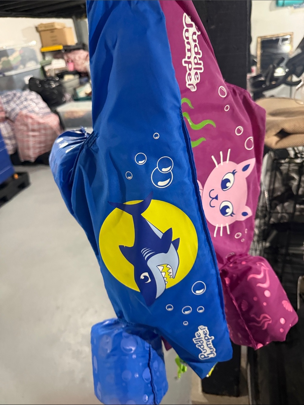 Puddle Jumper Kids Life Jacket - Blue & Purple Sea Design